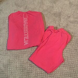 VGUC Georgia Rose Label x Barre Teja sweatsuit set pink size medium